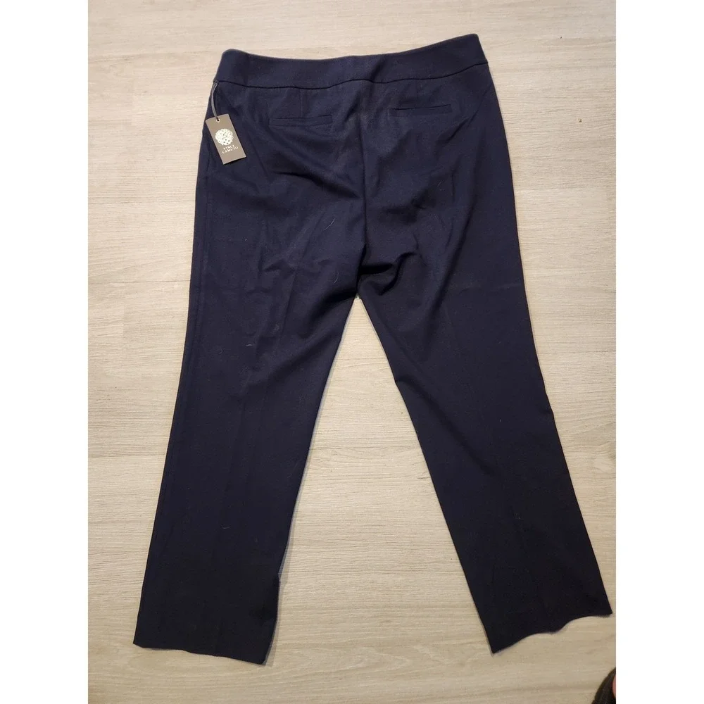 Vince Camuto Essentials Classic Navy Blue Stretch Dress Pants 16W 9299324 office
